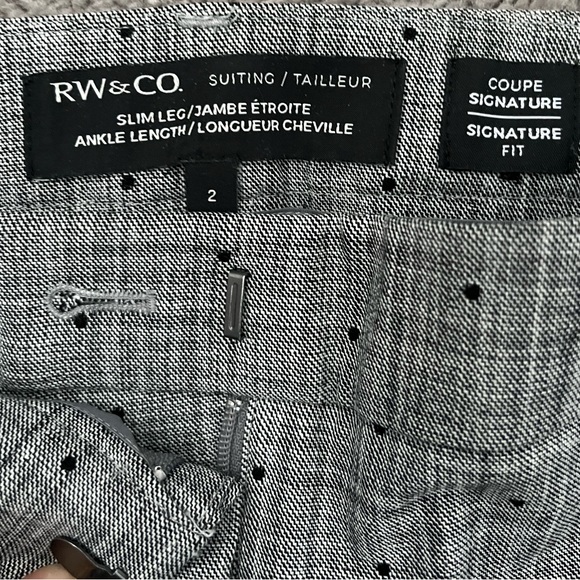 RW&Co. Polka Dot Dress Pants - Picture 3 of 3